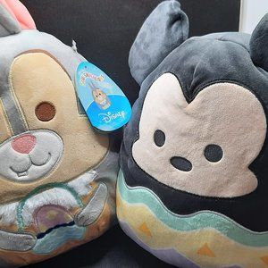 2 Adorable Easter Squishmallows, MICKEY MOUSE AND A BUNNY